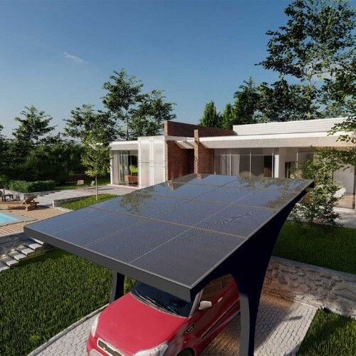 1 Araçlık Solar Otopark (Carport)  Paketi 430Wp